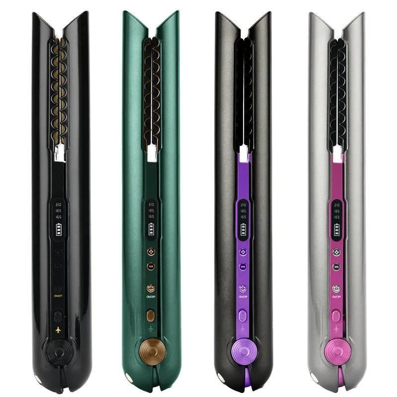 High Quality Straightener Plasma Hair Straightening Beauty Portable Clip On Curling Iron
