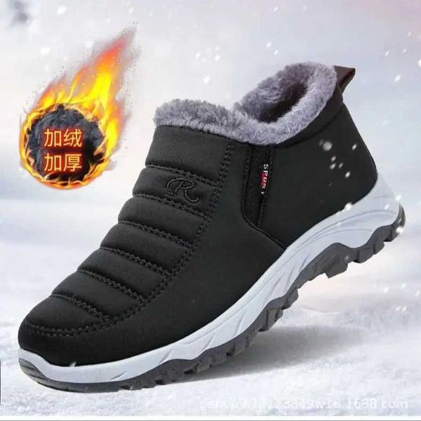 Boots Womens Fleece Lined Snow Boots Winter Warm Waterproof Slip on Ankle Boots Thermal Outdoor Short Boots z241108{category}