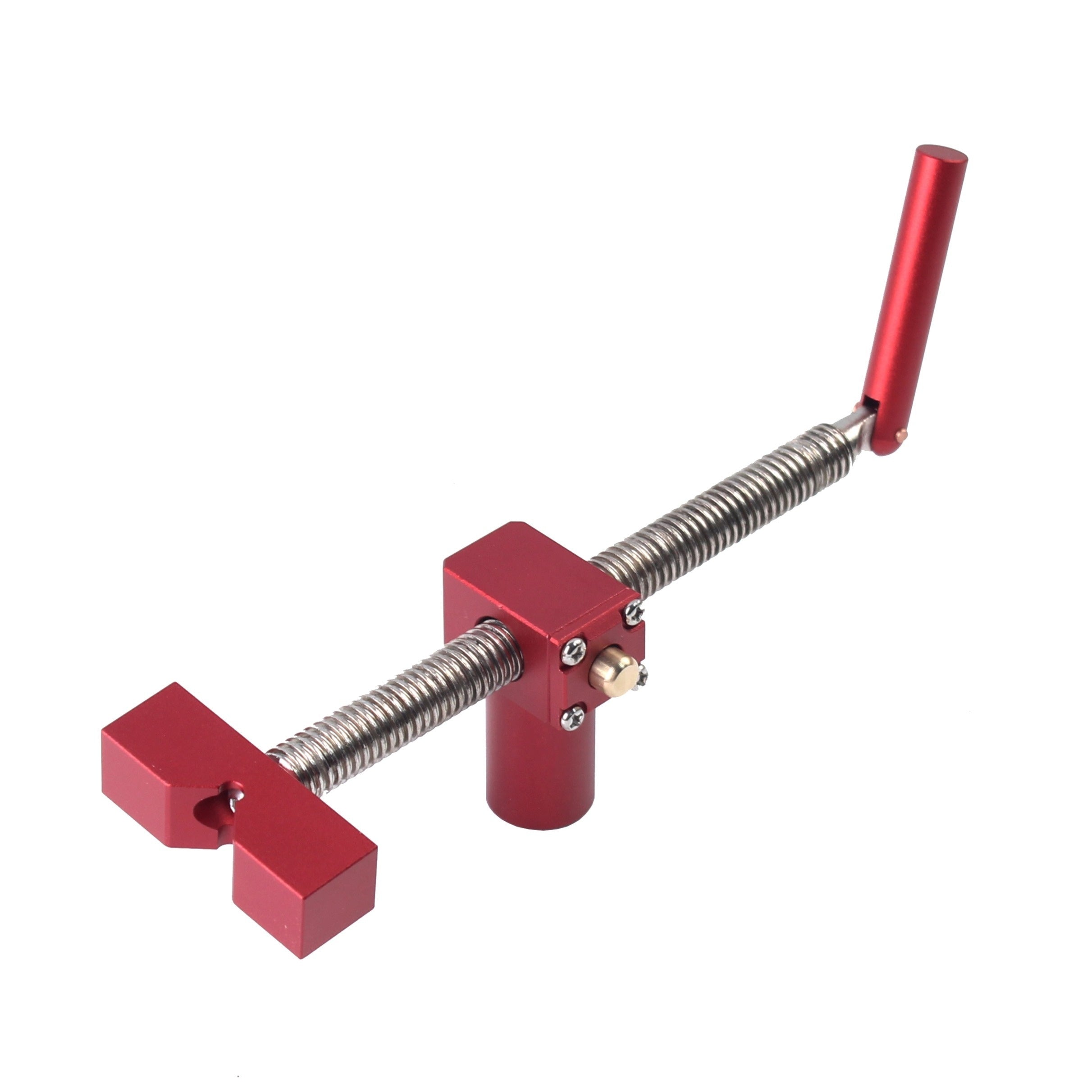 TEMU 1pc Aluminum Woodworking Bench Clamp, Quick Release Hold Down Clip For 19-20mm Dog Holes, Non-electric Desktop Fastening Tool