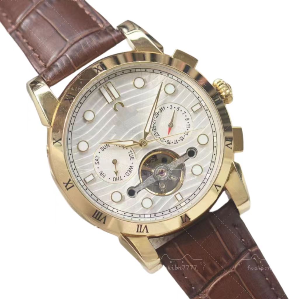 Waterproof men&#039;s watch durable automatic mechanical chronograph suitable for elite gentlemen exquisite gift box packaging