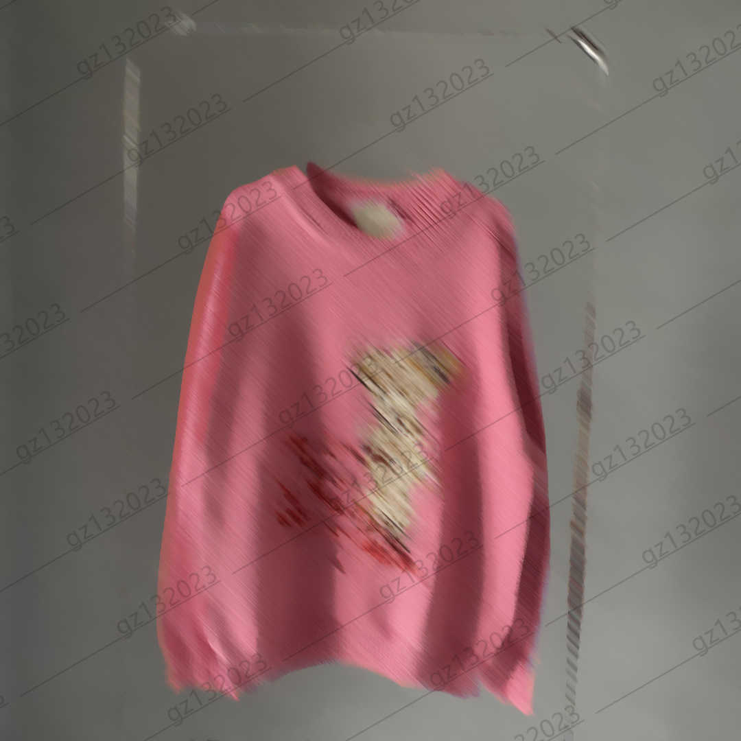 Womens Sweaters Bear Letter Bead Embroidery Thread Round Collar Pullover Knit Sweater Fashion Standard Soft Warm Wool Knitwear Designer Brand Women