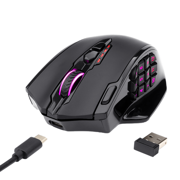 n M913 Impact Elite Wireless Gaming Mouse with 16 Programmable Buttons 16000 DPI 80 Hr Battery and Pro Optical Sensor