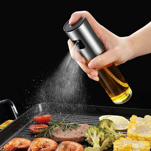 Oil spray bottle 100ML barbecue with Sc kitchen sauce vinegar seasoning pot press high-quality alcohol spray diffusion bottle Y241202