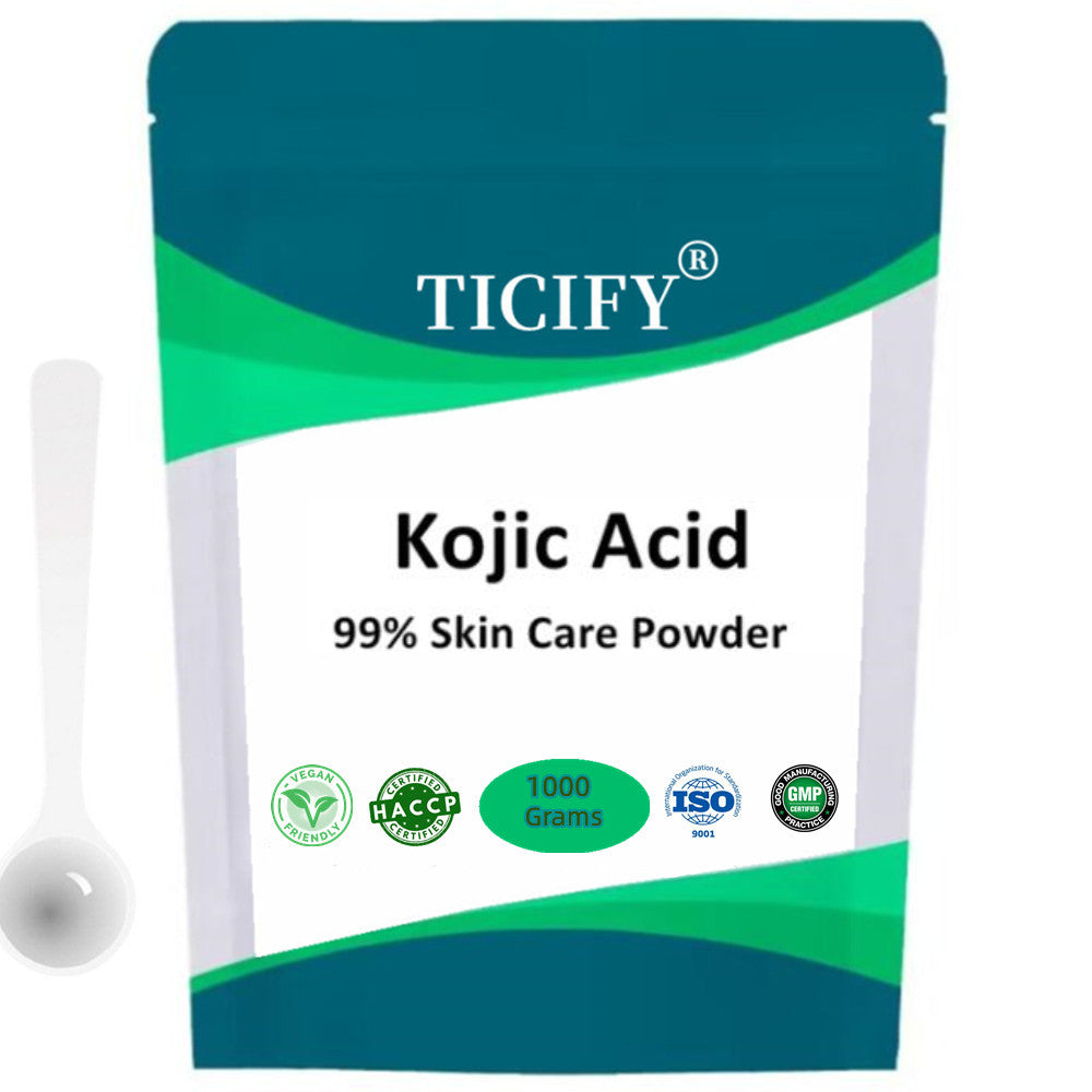 Cosmetic Raw Material Kojic Acid Powder Whitening Skin, Inhibiting Melanin Reduce Spots and Acne