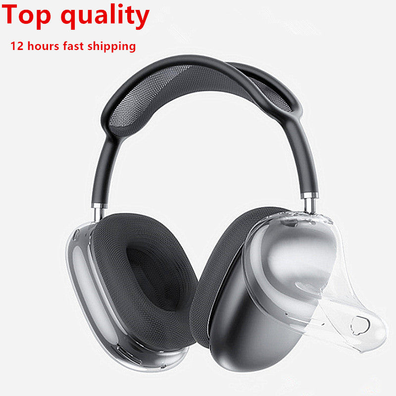 With ANC pro bluetooth Headphone Accessories Transparent Solid Silicone case Air Max Pro 2 3 4 Headphones Smart popup Protective Case