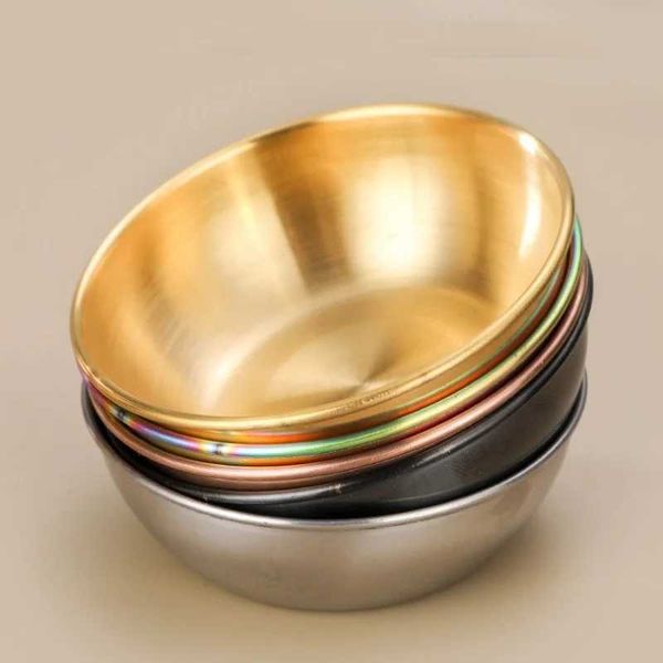 Stainless Steel Sauce Dish Seasoning Dish Hot Pot Dipping Bowl Small Food Sauce Cup Sushi Vinegar Soy Saucer Appetizer Tray Y240902