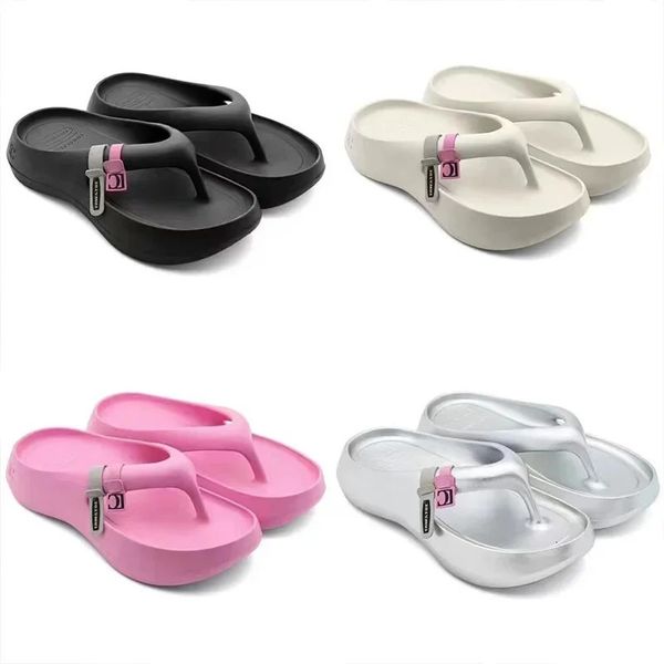 Trend Jelly Slippers Summer Korean Womens Fashion Thick Bottom Flip Cover Womens Casaul Comfortable Anti Slip Beach Sandals EVA 240712