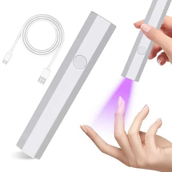 Portable hand-held mini nail lamp suitable for all gel fast drying USB nail dryer inside UV LED nail lamp mini flashlight pen M241123