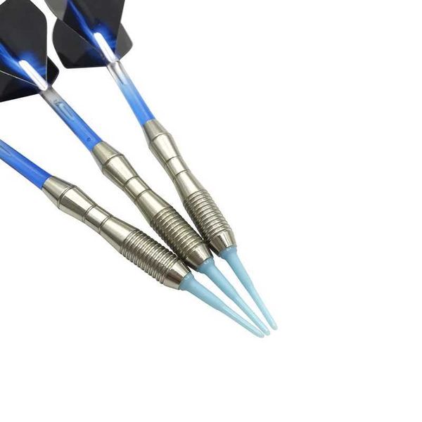 Soft Tip Darts Accessories 3Pcs-set 17g Standard Indoor Sports Darts Safe Games Cystal Nylon Dart Flights Shafts Dardos Y240807