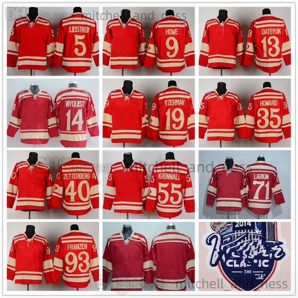 5 Nicklas Lidstrom 2014 Winter Classic Hockey Jerseys Movie 9 Gordie Howe 13 Pavel Datsyuk 14 Gustav Nyquisi 19 Steve Yzerman 35 Jimmy Howar