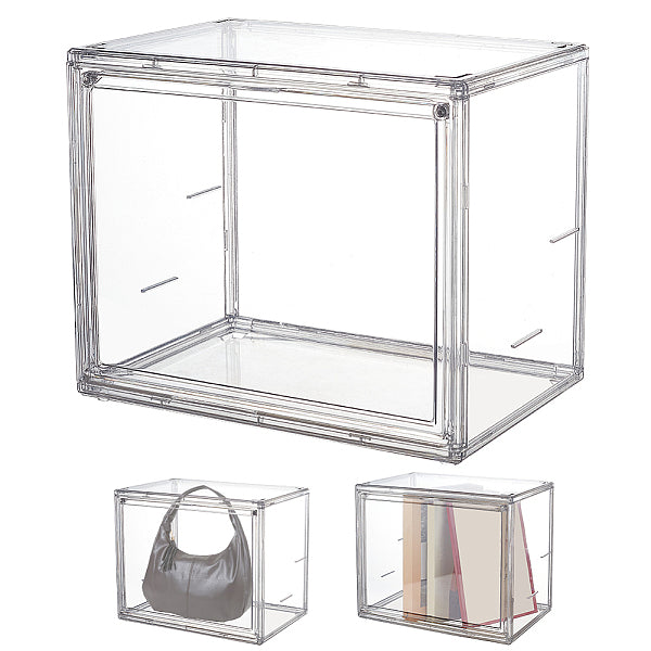 Vitrine de figurines en plastique