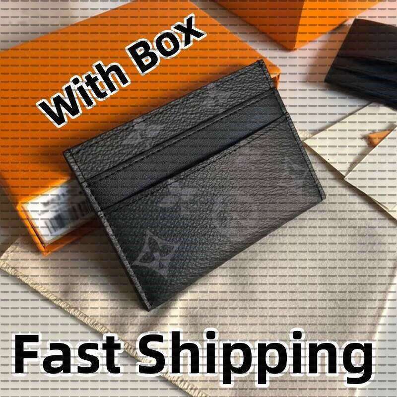 Card Holders Women MEN Genuine Leather Card Holders Designer Wallet Fashion Coin Purses Women Men Cardholder Key Pouch Passport Holders Wallet Mens