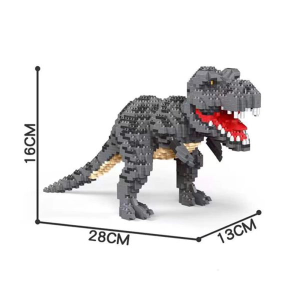 Built Knew Dinosaur Tyrannosaurus Rex or Velocira Models Micro Mini Building Blocks Puzzle Toys Perfect Gifts Desktop Decoration Decation