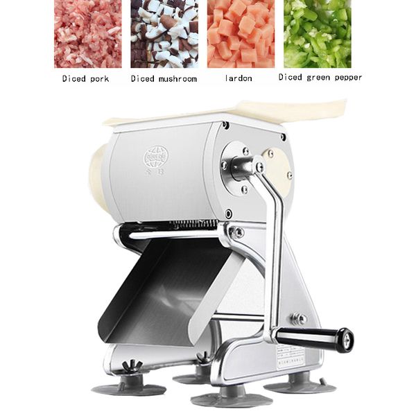250kg-H Commercial Manual Meat Slicer Grinder Vegetable Cutter Shred Machine 850W Home Manual Food Chopper Chipper