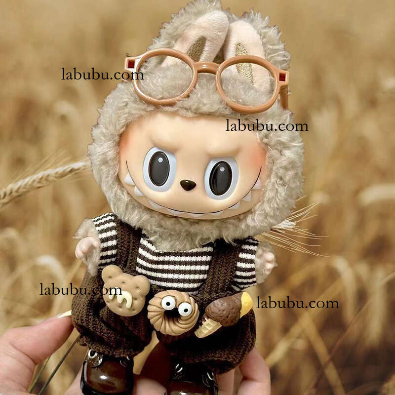 New 17cm Labubu Party Accessories Vinyl Baby Clothes First Doll Second Generation Set