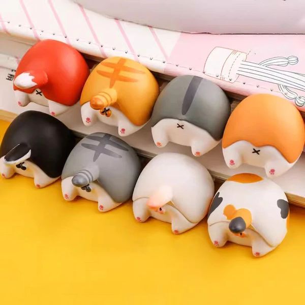 Kawaii Dog Cat Butt Bookmarks Cute Animals Book Page Holder for Books Korean Stationery Kids Gift School Office 241018