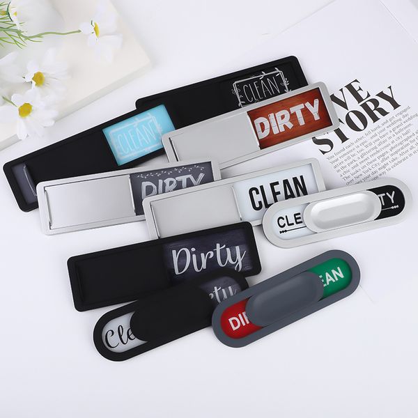 Trendy Dishwasher Magnet Clean Dirty Sign Indicator Universal Kitchen Dish Washer Refrigerator Magnet Super Strong Magnet With Stickers For