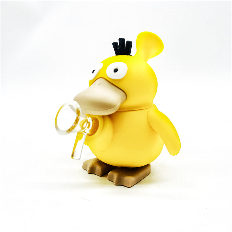 Yellow silicone bong, small yellow duck bubble tube