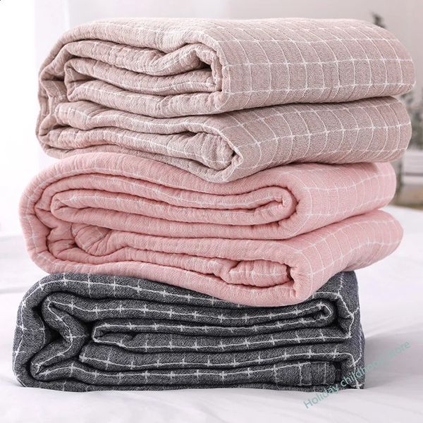 Japanese Simple Leisure Blanket Cotton Gauze Sofa Cover Multi functional Throw Carpet Used for Bed Home Decoration Sofa Towel Bed 240809