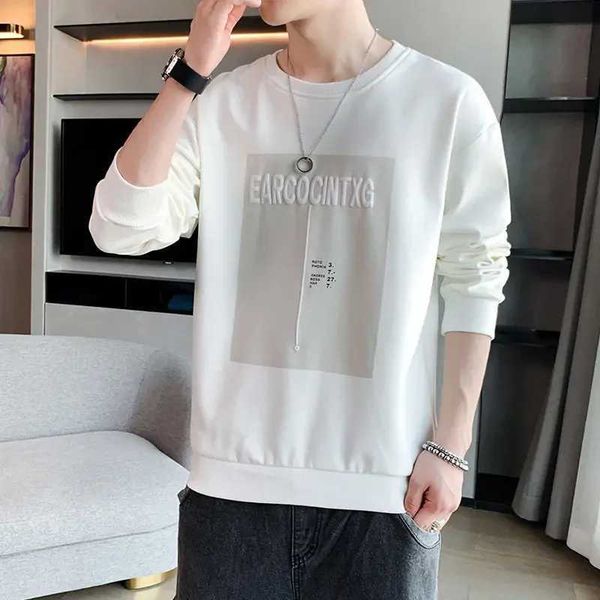 Men&#039;s Sweaters Mens Clothing Pullover Top Letter Harajuku Fashion Sweatshirts for Man Blue No Print Hoodieless Warm Welcome Deal Loose