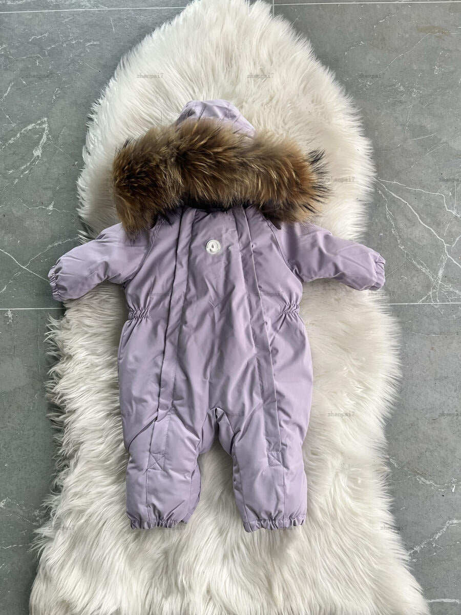 Top baby jumpsuit Color selection options Plush hat infant romper designer toddler clothes Adding velvet newborn bodysuit A387X11N101