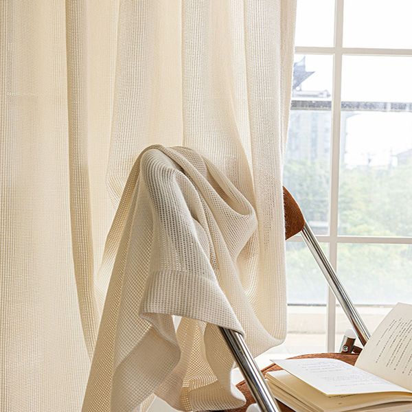 T0389 French Rose Story Rose Manor Curtain Yarn-dyed Jacquard Chenille Blackout Curtain with Pine Cone Pom Poms