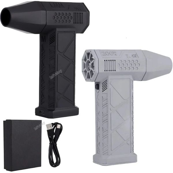 Violent Blower Mini Turbo Jet Fan 45m-s Powerful Blower Hair Dryer Handheld Brushless Motor 110000RPM High Speed Duct Fan Jetdry 240311