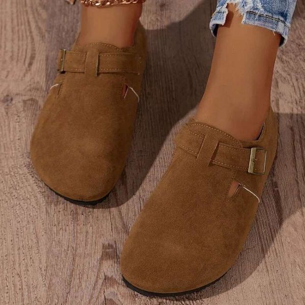 Shevalues Classic Cork Clogs Slippers Women Soft Footbed Suede Sandals with Arch Support Trendy Beach Slides Home Men Mules