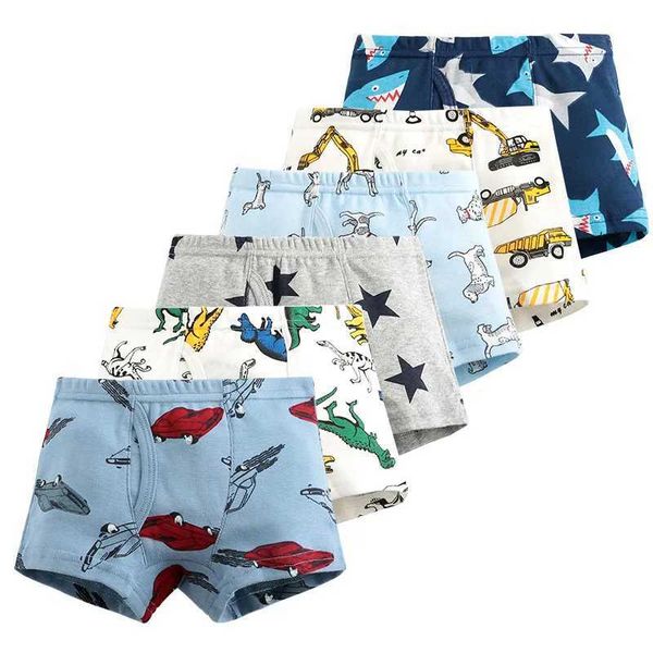 Selling new free delivery high-quality boys boxing shorts underwear childrens dinosaur car underwear 2-10 years old 3 piecesW240715