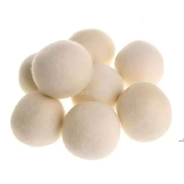 Reusable NEW Laundry Natural 7Cm Clean Fabric Softener Ball Premium Organic Wool Dryer Balls Xu s