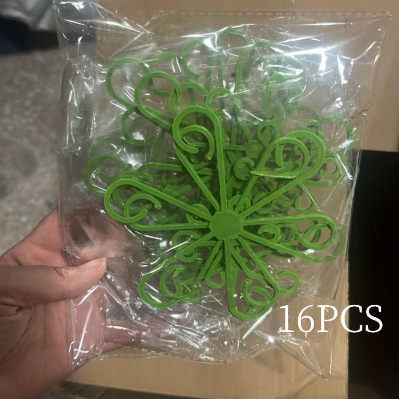 TEMU 16pcs Plant Support Kit, Easy-to-use For Gardening And Stem Binding - Suitable For Long-stemmed Plants, Garden Twine & Twist Ties