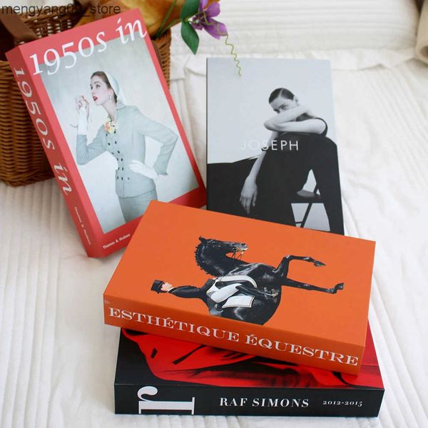 Other Decor Living Room Decoration Fake Book Home Hotel Decorative Bookcase Prop Shelf Ornaments Coffee Table Books Box J241204 J4158