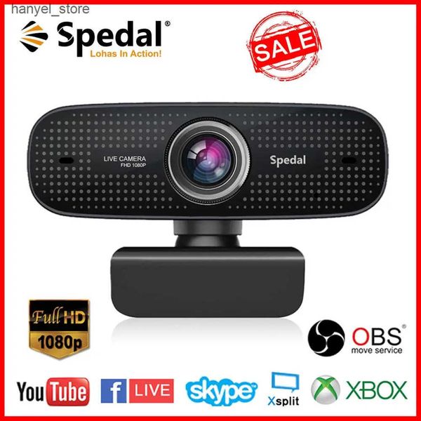 Webcams Spedal C922 1080P Full HD Network Camera with Noise Cancelling Microphone Built in Microphone Used for Computer Laptop Live Streamin