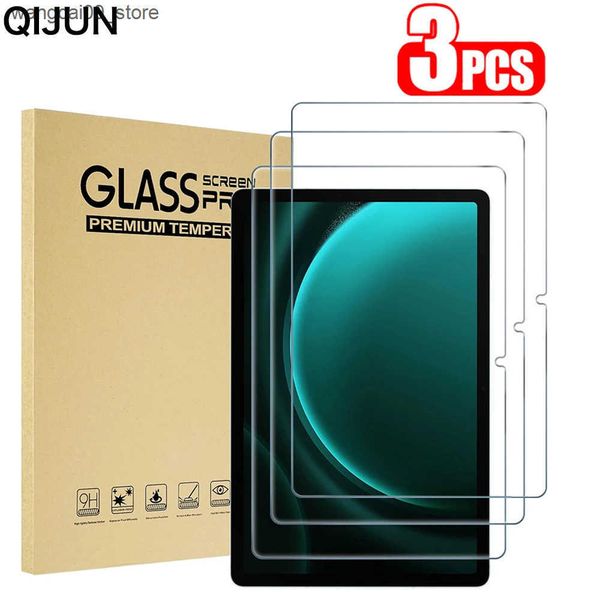 Tablet PC Protectors 3Pcs glass Galaxy Tempered Glass Screen Protector For Samsung Tab S7 S8 S9 FE Plus Film J241216
