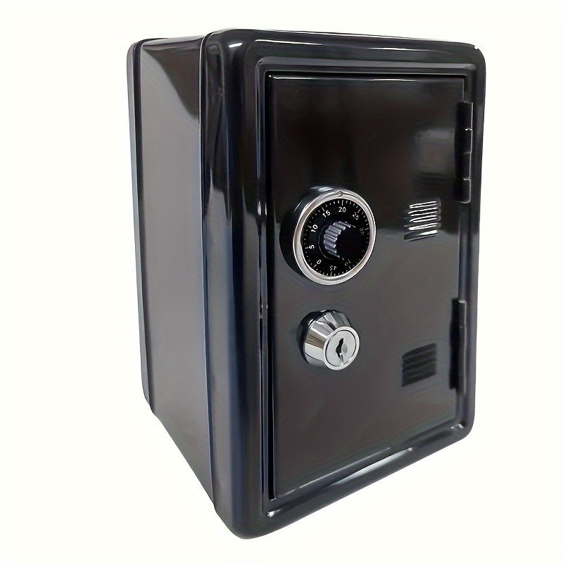 TEMU 1 Set, Piggy Bank, Metal Cash And Coin Storage Box, Small Piggy Bank With Key And Password Lock Switch, Can Store Cash, , Notebooks, And Other