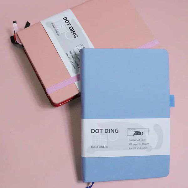 Dotted Bullet Notebook A5 100 GSM Journal Hardcover 160 Pages Ivory white paper Scrapbook Planner Agenda Stationery 250113