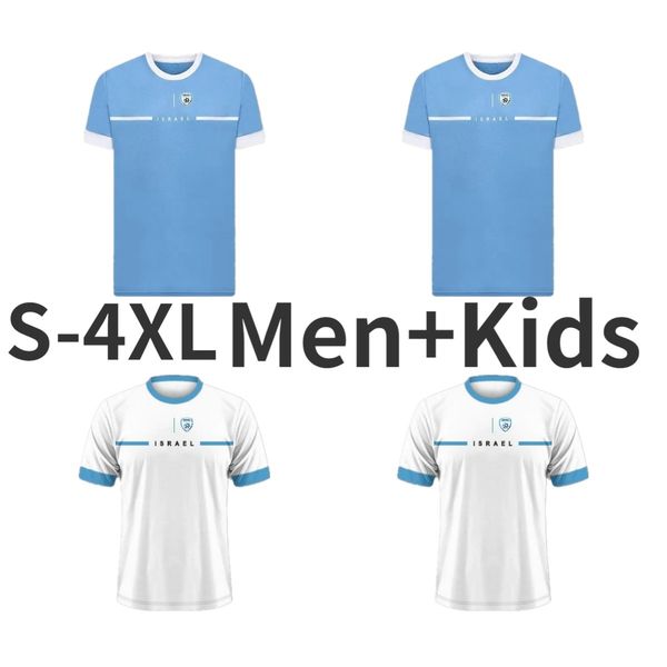 23 24 Israel Soccer Jerseys camisetas de futbol home away third adult blue and white Football Shirts maillots de foot Short Sleeve men kids