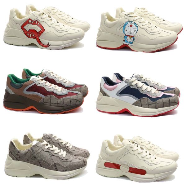 Mirror Designer Casual Men Sports Shoes Women Cartoon Letters Thick Sole Outer Patchwork1