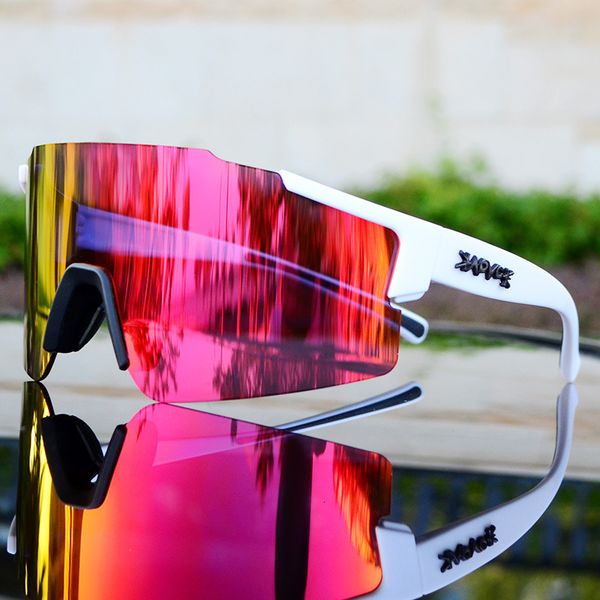 Outdoor Eyewear Men Women 3 Lens Outdoor UV400 Sport Cycling Glasses Running Riding Fishing Sunglasses Road Bike MTB Goggle Bicycle Eyewear