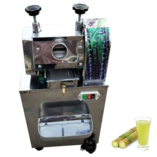 Automatic Sugar Cane Juice Machine Electric Commercial Squeezer Cane Sugar Cane Crusher 220V 750W