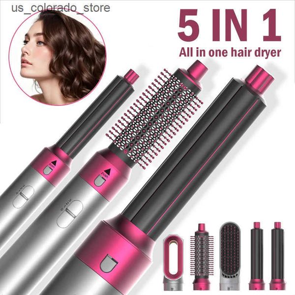 Electric Hair Brushes Professional Air Hair Styler 5 In 1 Low Noise Hair Curling Straightening Hair Drying 1000W Hot Air Brushes L240910