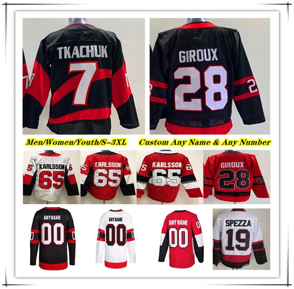 Brady Tkachuk Ottawa Ice Hockey Jerseys Tim Stutzle Vladimir Tarasenko Claude Giroux Drake Batherson Mathieu Joseph Travis Hamonic Jakob Chy