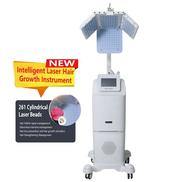 LED Hair Loss Treatment Red Light Equipment Hair Growing Therapy Smart Hair Regrowth Machine For Beauty Salon Anti Hair Loss Instrument