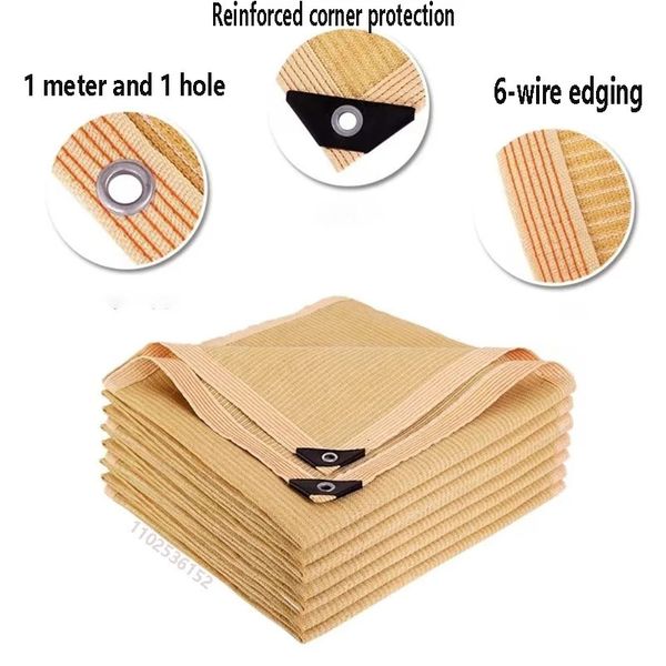 HDPE sunshade net used for gardens UV protection outdoor pavilions sunshades swimming pools plant canopies and sails 90% sunshade 250106