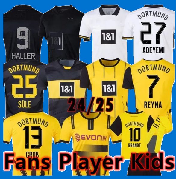 24 25 Soccer Jerseys Beier Anton SANCHO REUS Guirassy DorTMunDS HALLER Footall Shirts 2024 2025 Men Kids Player Fans Sule Hummels Fullkrug A
