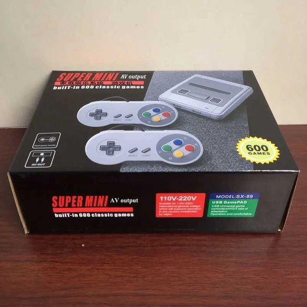 NEW Retro Classic Handheld Family TV Video Game Console player 8bit games port AV Out Built-In 600Classic Games For SNES miniC250212