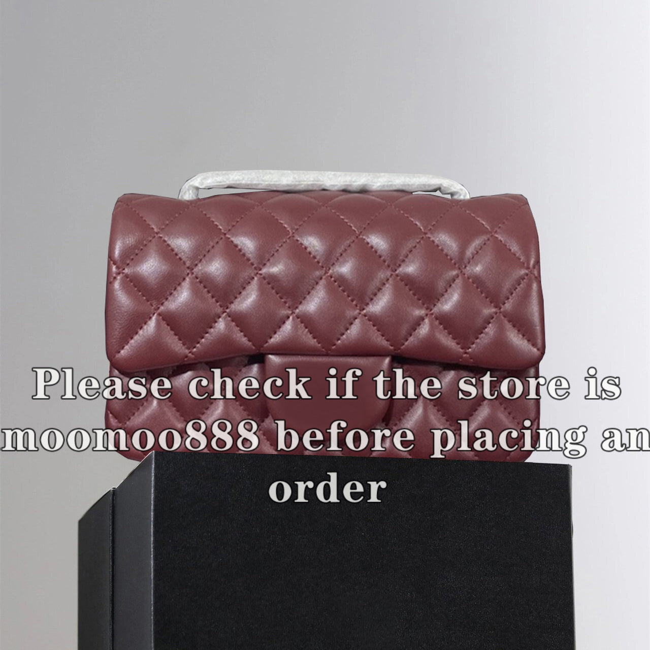 All-New Mirror Quality Designer Rectangle Flap Quilted Bag Mini 20CM Genuine Leather Burgundy Purse Luxury Caviar Lambskin Handbag Black Shoulder Ch