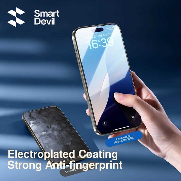 Cell Phone Screen Protectors SmartDevil 2Pcs HD Screen Protector For iPhone 16 Pro Max Privacy Tempered Glass For iPhone 16 Plus Anti Blue L