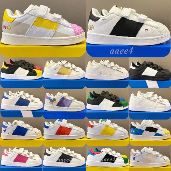 Kids designer shoes Toddler Sneakers Children Skateboarding shoes pink black blue color Infant Boys Girls Baby Trainer z9wx#