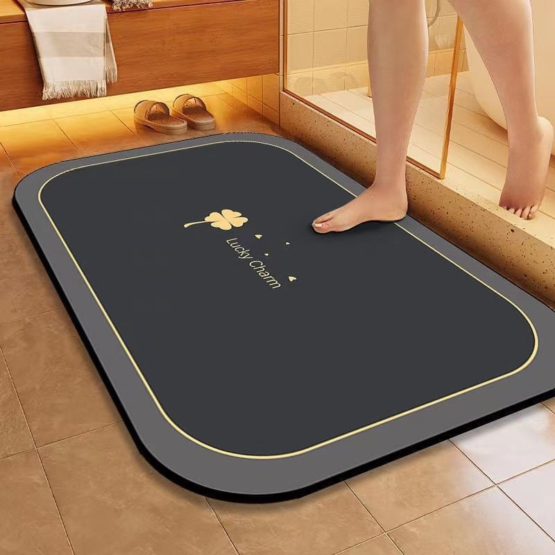 Quick-drying Soft Floor Mat Bathroom Toilet Door Absorbent Non-slip Foot Mat Kitchen Toilet Entrance Carpet